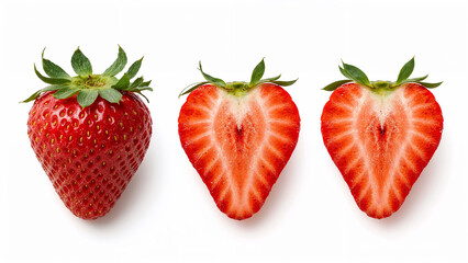 Strawberry Views - Whole and Cut