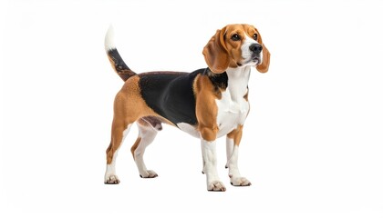 Beagle Dog: A Classic Tricolor Portrait