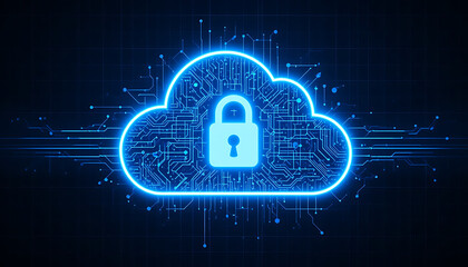 Data Security Concept Icons Representing Cybersecurity, Digital Protection, and Information Privacy