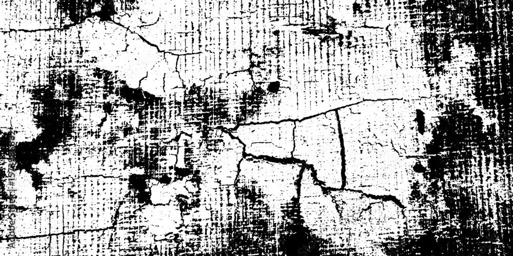 Aufkleber inked woodblock crackle pattern with random fissures for distressed background design