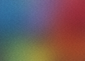 Gradient background of blue purple red and yellow with a grainy texture and color transitions