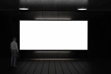 Projector Screen Blank Mockup