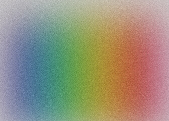 Gradient background with rainbow colors and grainy texture across the entire image space