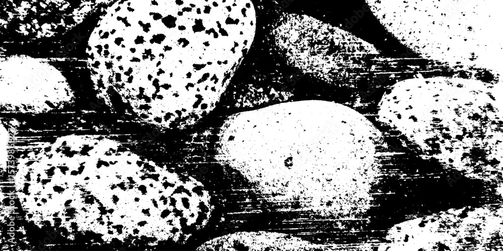 Poster mismatched mosaic pebble floor texture with grouting effects for creative design projects
