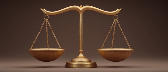A close-up view of a golden scale symbolizing justice and balance. This image represents the core values of fairness, equality, and the pursuit of legal integrity in society.
