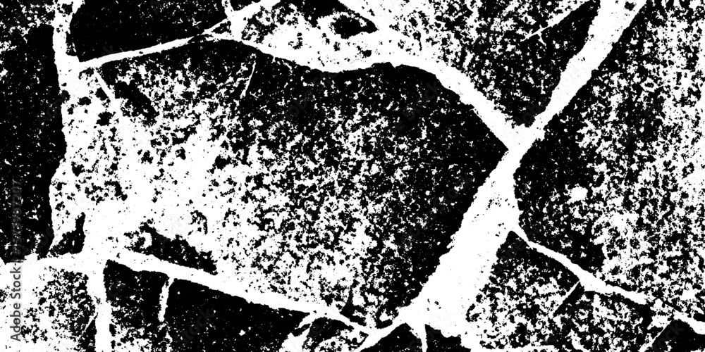 Aufkleber abstract grunge texture of mosaic broken tile shards with grout residue for artistic design