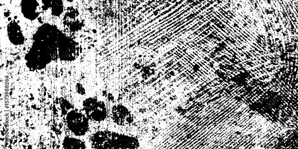 Poster grungy muddy footprint trail with uneven tread texture for creative overlay or background