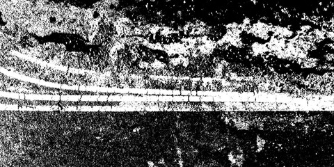 Grunge oil slick on asphalt with rainbow sheen and textured lines for design effects