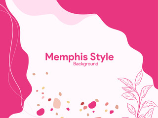 Simple Memphis Style Background Template