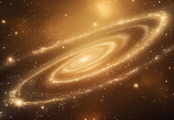 Shining Gold galaxy spiral nebula