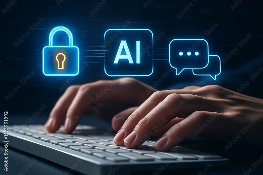 Poster ai security protecting conversations and data with artificial intelligence