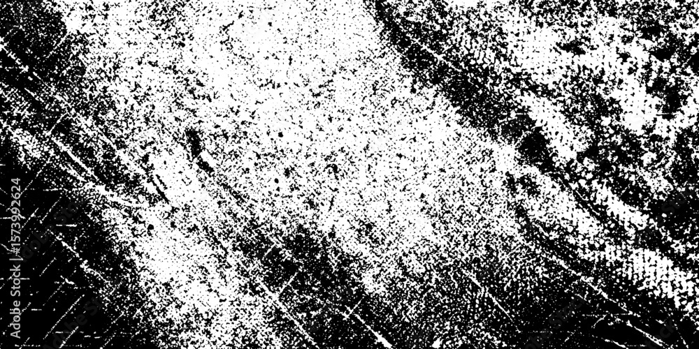 Poster abstract grunge texture with micro dots and glitch lines for modern digital design