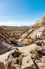 Chapel Ermita de la Pena, Barranco de las Penas, Fuerteventura, Canary Islands, Spain, Europe.
