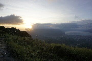 sunrise in the mountains