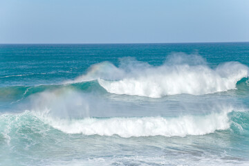 Crashing waves, Island Fuerteventura, Canary Islands, Spain, Europe.