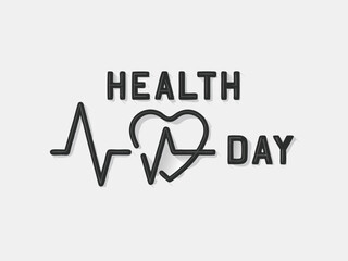 health illustration vector of white background