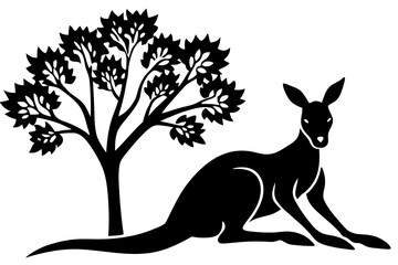 kangaroo vector illustration