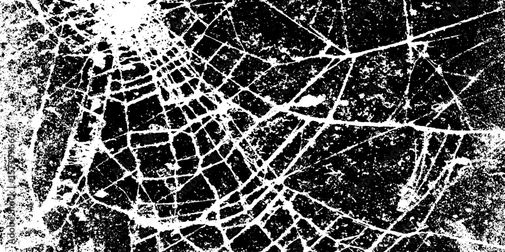Aufkleber spider web crackle glaze texture with fine random cracks for creative design