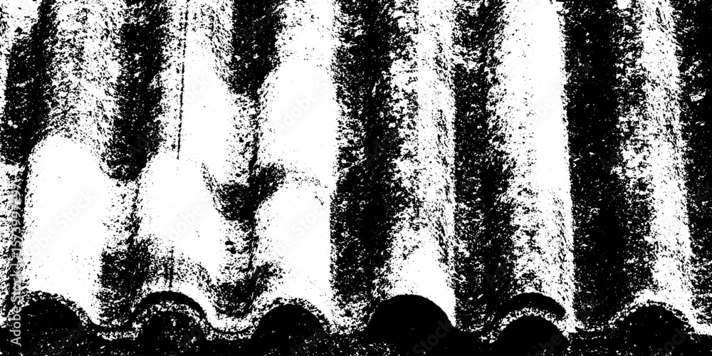 Poster grunge corrugated tile texture with distressed overlay effect for design