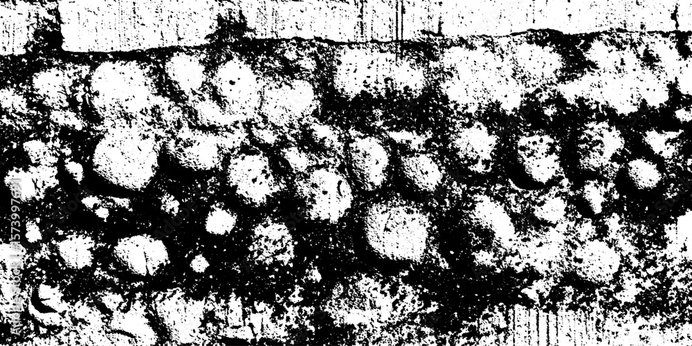 Poster stippled adobe wall texture with embedded clay pebbles for rustic design