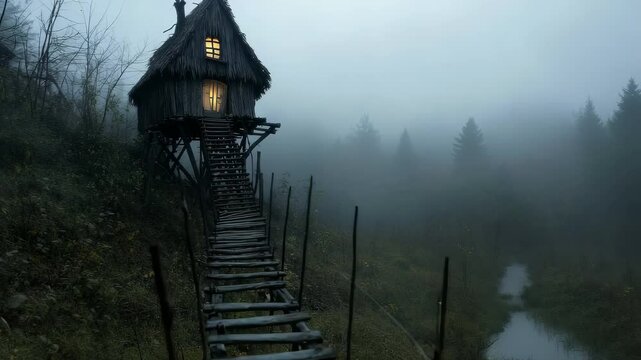 Baba Yaga complex nature: wise witch, forest mystery, dangerous guide, protective power, Slavic stories, magical knowledge, mythological figure, folklore icon, chicken leg hut, terrifying wisdom