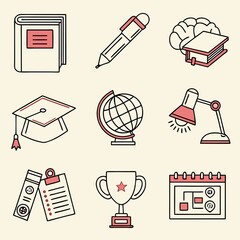 back to school icons