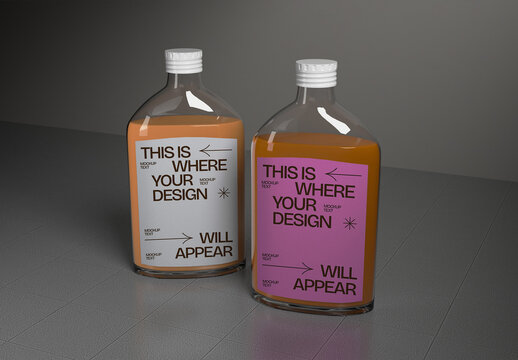 Cold Brew Drink Bottle Mockup