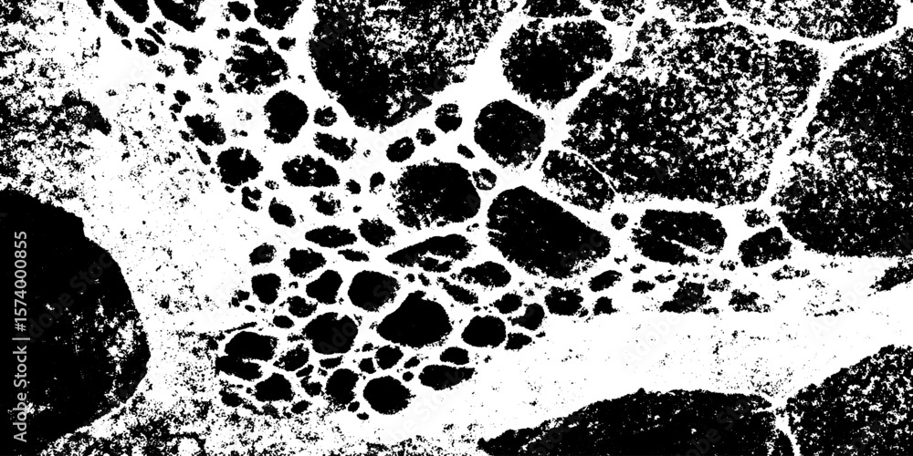 Poster abstract volcanic lava rock texture with deep bubble pattern for artistic design