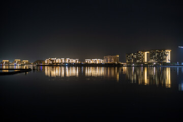 night view of the city