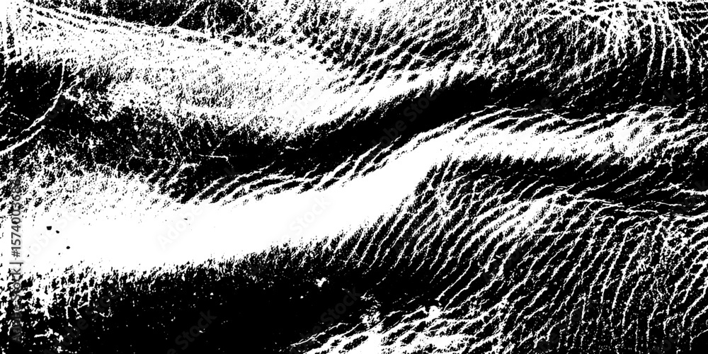 Poster worn leather saddle texture with compression wrinkles for distressed design effect