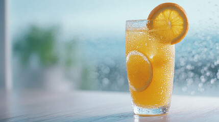 Refreshing Orange Iced Drink: A Summer Beverage