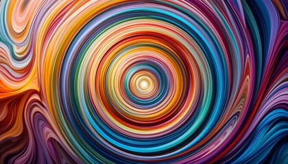 Fototapeta premium An abstract vortex of vibrant, swirling colors creates a mesmerizing and dynamic visual experience.