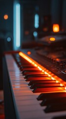 Illuminated digital keyboard