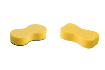 Yellow Kitchen Sponge with Texture