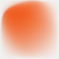 Orange circle mesh element with gradient and blur effect. Soft shape on white background