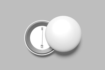 realistic pin blank mockup template