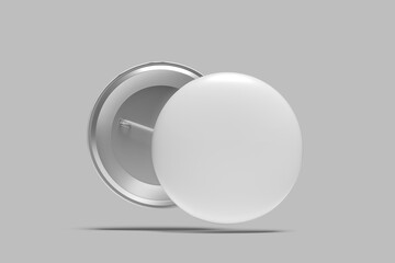 realistic pin blank mockup template