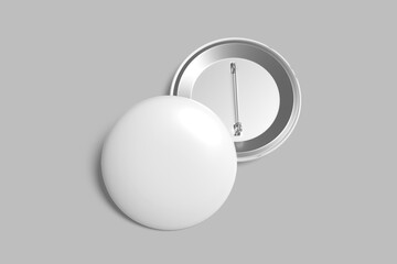realistic pin blank mockup template