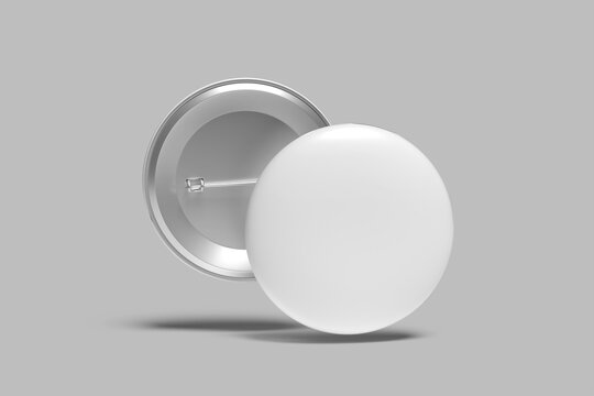 realistic pin blank mockup template