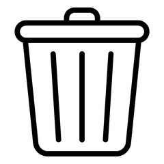 Trash Can Bin Icon