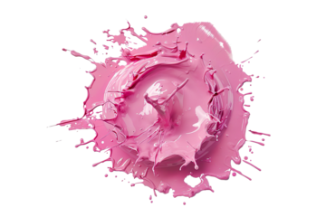 Pink Paint Splash on a transparent background