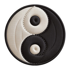 Embroidered Yin Yang Symbol embroidery patch
