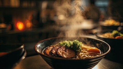 A hot bowl of ramen