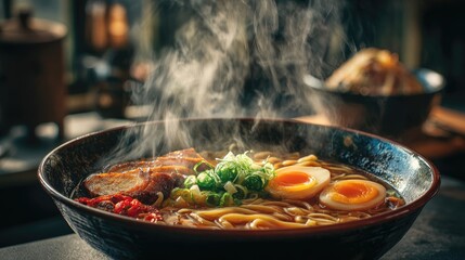 A hot bowl of ramen