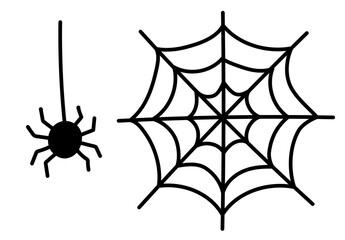 ハロウィンモチーフのポップで可愛いイラスト ベクター