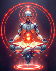 yoga meditation 3d render