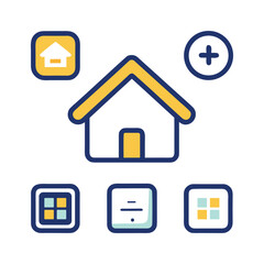 Multi-Style Home Icon Set &ndash; Filled, Outline, Flat & Rounded for iOS/Android
