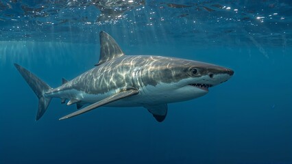 Great White Shark Close up Shot