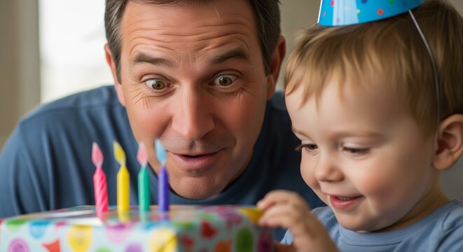 A father holding his son's hands to steady him as he teaches him how to ride a skateboard for the first time on a quiet street. - Powered by Adobe