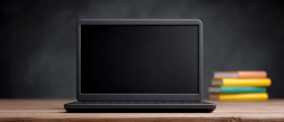 Exploring laptop technology modern workspace setup home office digital devices minimalist environment close-up view